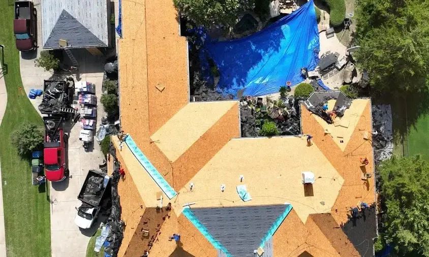 Professional Roof Repair being performed in Potomac Mills